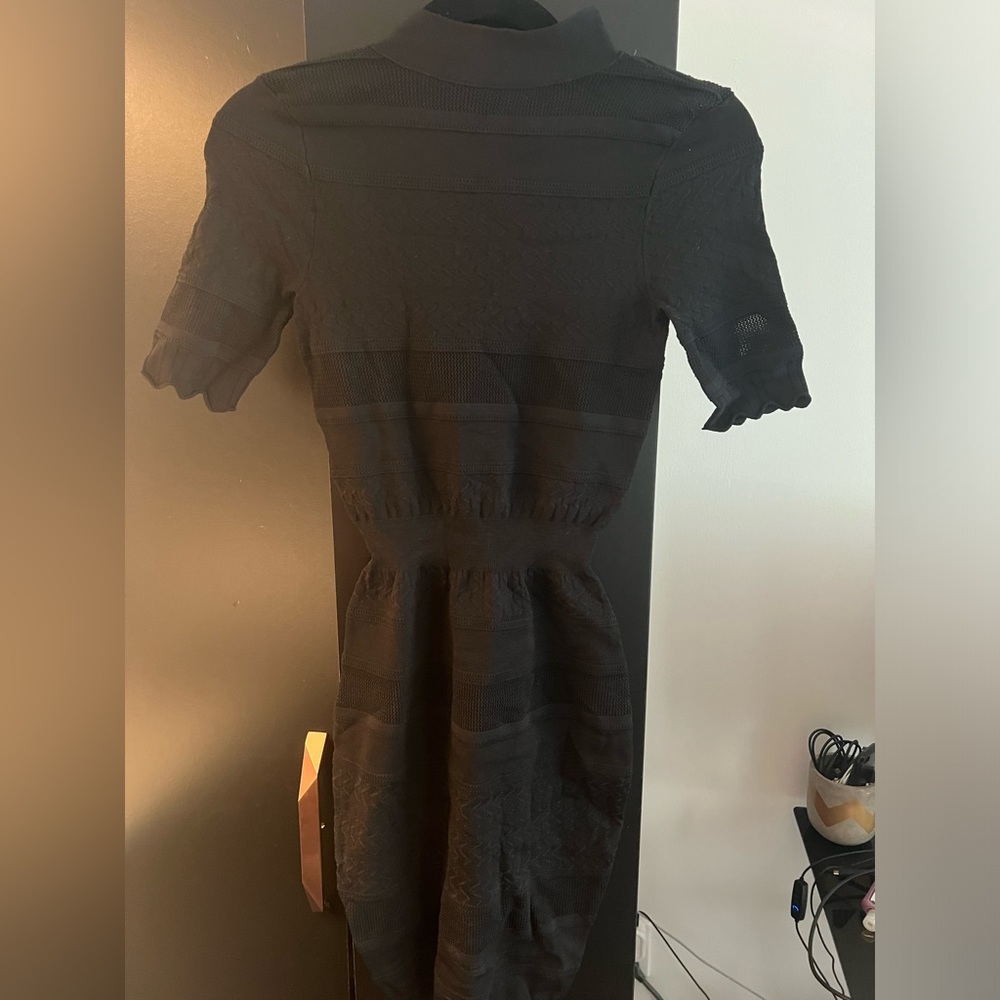 Black Zara knit Going out dress